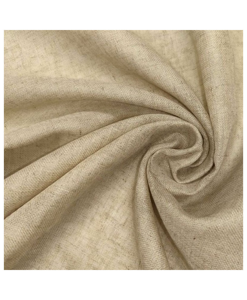 Kaolin linen-style sheer fabric – 300 cm, lead-weighted hem