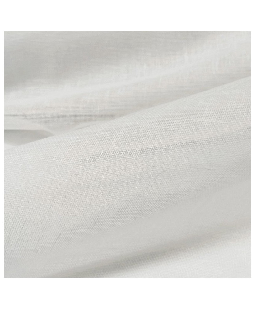 Kaolin White-style sheer fabric – 300 cm, lead-weighted hem