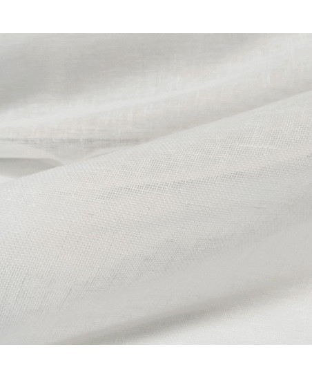 Kaolin col Blanc  -Voilage 300 cm plombé