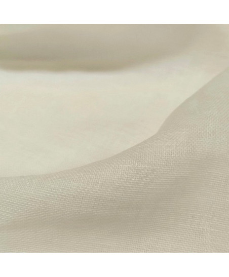 Kaolin col Ecru -Voilage 300 cm plombé