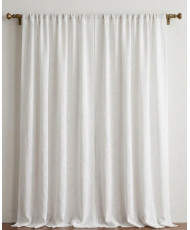 Kaolin White-style sheer fabric – 300 cm, lead-weighted hem