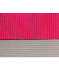 Coupon Velours côtelé d'ameublement -Huggy fuchsia 65 cm