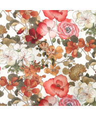 Tissu 100 % Lin " Capucine" 300 cm de large