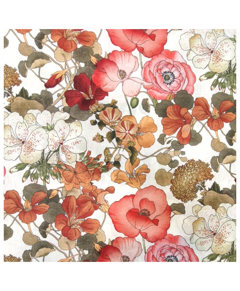 Tissu Lin " Capucine" 300 cm de large