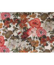 Tissu 100 % Lin " Capucine" 300 cm de large