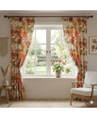 Tissu Lin " Capucine" 300 cm de large