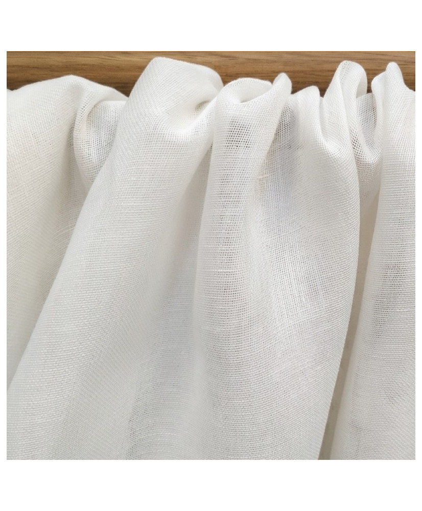 White linen voile - 300 cm
