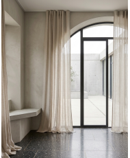 copy of White linen voile - 300 cm