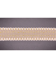 Sangle tissée Luxor 38 mm Lin / Blanc