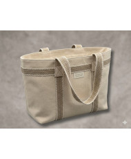 Sangle tissée Luxor 38 mm Lin / Blanc