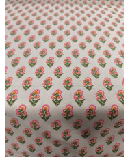 Tissu Adi fleur Provence turquoise