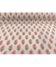 Tissu Adi fleur Provence turquoise