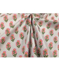 Tissu Adi fleur Provence turquoise