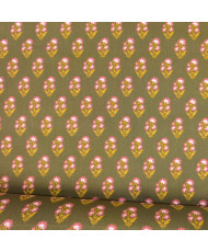 Tissu Adi fleur Provence Bronze