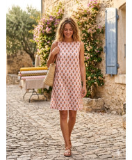 Tissu Adi fleur Provence rose