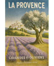 Torchon 100% Coton Provence Vintage – Fabriqué en France