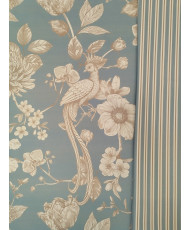 Alami-Toile de Jouy- celeste- 280 cm