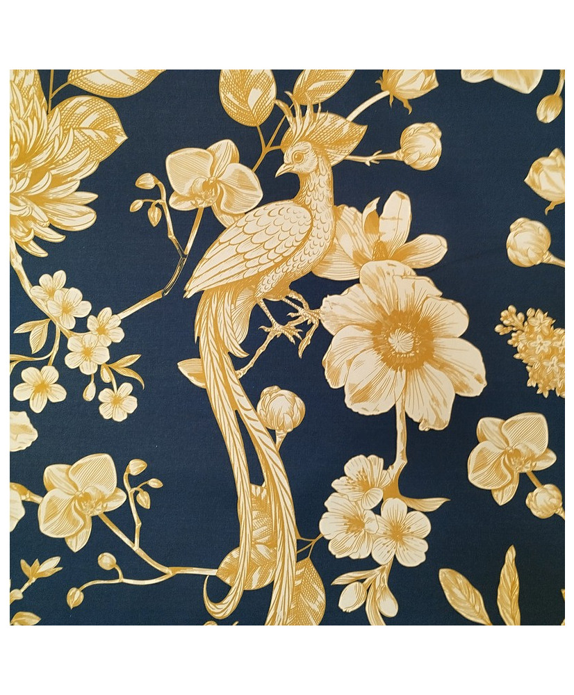 Alami-Toile de Jouy- Marine- 280 cm