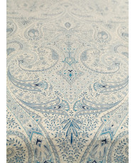 Népal- Tissu Percale à drap Bleu