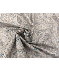 Népal- Tissu Percale à drap Bleu