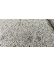 Népal- Tissu Percale à drap Bleu