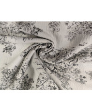 Coupon tissu jacquard Coline 40 cm