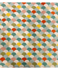 Coupon sirène all/over Turquoise 1 mètre