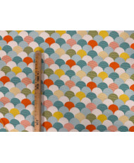 Coupon sirène all/over Turquoise 1 mètre