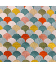 Coupon sirène all/over Turquoise 1 mètre