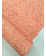 Alize corail Tissu 1/2 Panama 100% Coton-280 cm