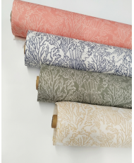 Alize corail Tissu 1/2 Panama 100% Coton-280 cm