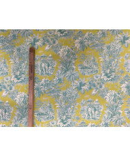 copy of Mini Maharani Cretonne Fabric – Blue/Orange (100% Cotton)"