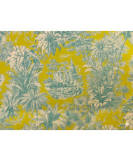 copy of Mini Maharani Cretonne Fabric – Blue/Orange (100% Cotton)"