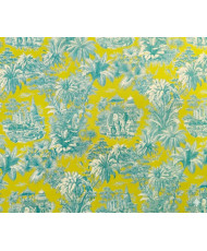 copy of Mini Maharani Cretonne Fabric – Blue/Orange (100% Cotton)"