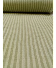 Striped Cotton Double Gauze Fabric – green – 125 cm Width