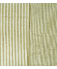 Striped Cotton Double Gauze Fabric – green – 125 cm Width