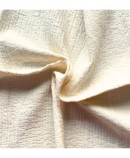 Tissu Coton Surpiqué Écru