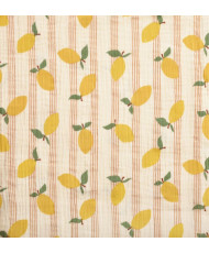 Double Gaze de coton "Lime "