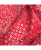 Tissu Farwest Rouge 100% Coton Imprimé Bandana & Paisley