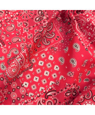 Tissu Farwest Rouge 100% Coton Imprimé Bandana & Paisley
