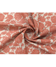 Tissu Coton Mélangé  "kanpur au mètre" – Motif Floral Traditionnel (Laize 160cm)