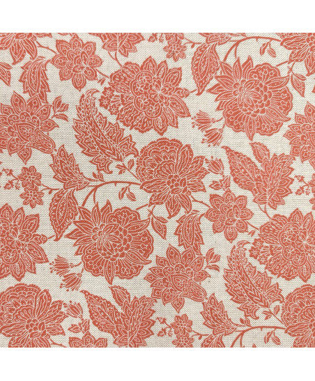 tissu-coton-floral-Kanpur-terracotta-motif-indienne-ameublement