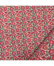 copy of Tissu Cretonne 100% Coton Fleuri Liberty - Laize 160 cm |Coloris violet