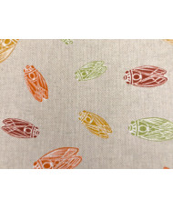 Tissu CIGALOUN Coton-Polyester Motif Cigales de Provence – Style Provençal Moderne