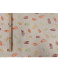 Tissu enduit  CIGALOUN Coton-Polyester Motif Cigales de Provence – Style Provençal Moderne
