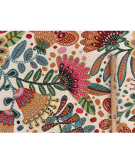 oupon Jacquard Gina Fantaisie Floral – 90 cm