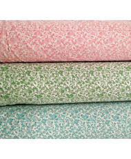Coupon Cretonne-Léonie-Rose Pastel 1.35 m