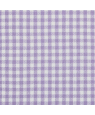 Lavender checked yarn-dyed woven fabric