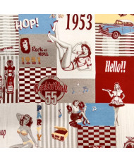 coupon Jacquard pin up 1 m
