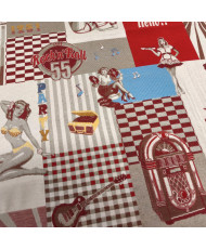 coupon Jacquard pin up 1 m